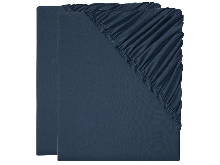 2 jersey hoeslakens 100 x 200 cm
