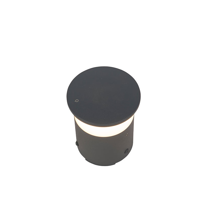 Moderne buitenlamp, donkergrijs, inclusief LED - Bar