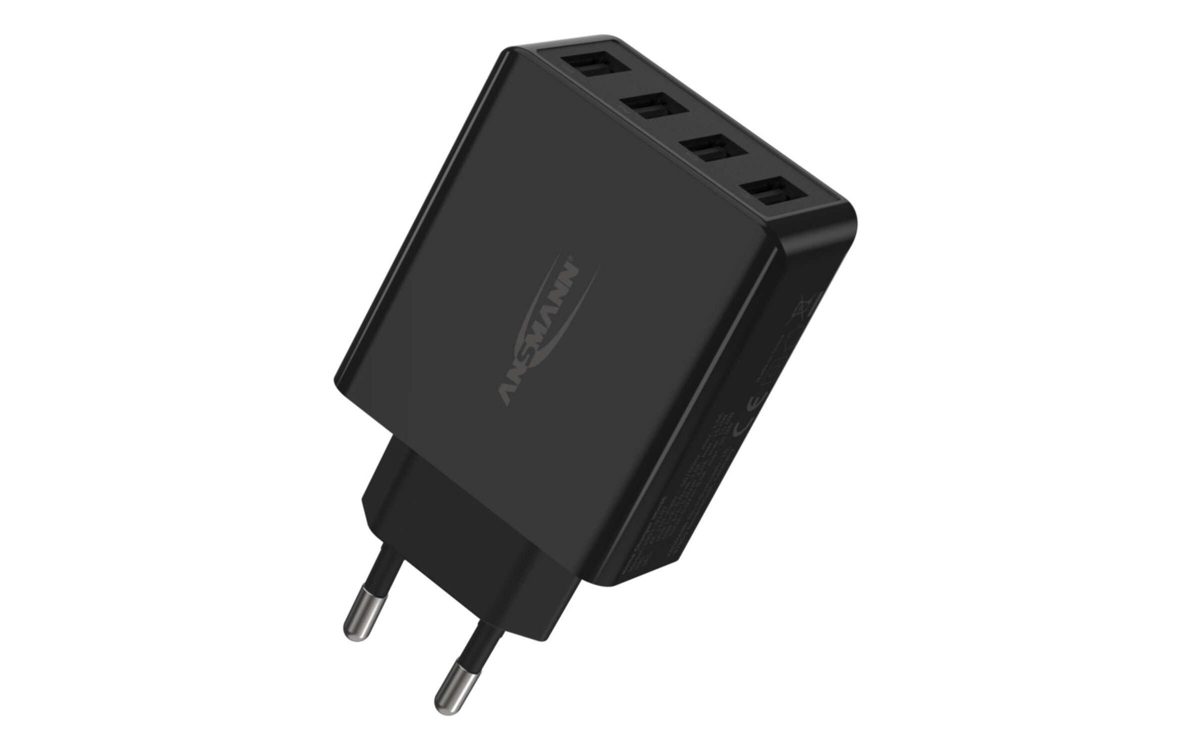 USB-Wandladegerät Home Charger HC430, 4x USB, 30 W, SchwarzLeistungsstarker Indoor USB-Ladeadapter