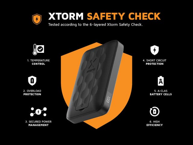 Xtorm FS5W101 Magnetisk trådløs powerbank (midnatssort)
