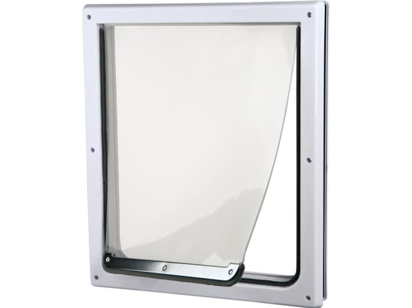 Trixie Hundedør 2-vejs, S–M hvid 30x36 cm.