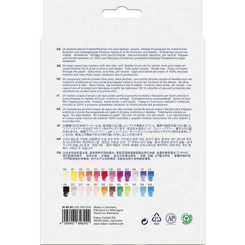 FABER-CASTELL Goldfaber Aqua Dual Marker 24er-Set