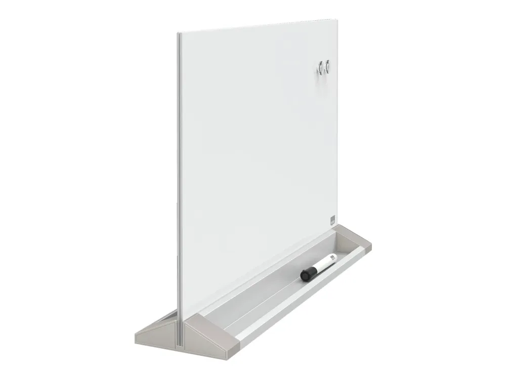 Nobo magnetisk skrivebords whiteboard med glasoverflade 585x447 mm Brilliant hvid