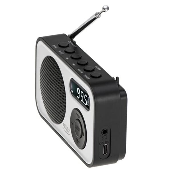 Adler FM-radio med PPL og LCD-display