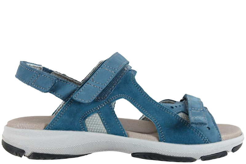 NEW FEET SANDAL I JEANSBLÅ NUBUCK