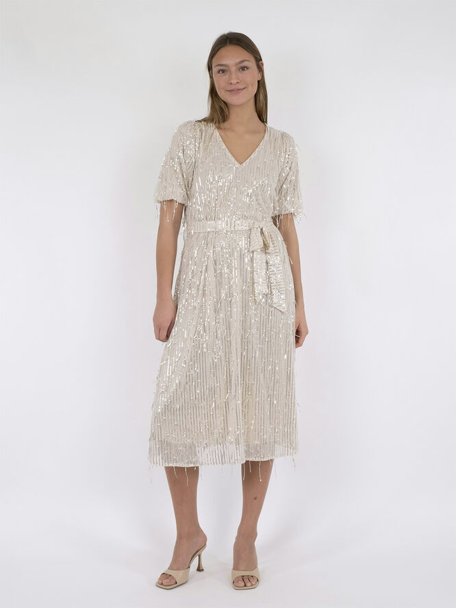 Neo Noir Benita Sequins Dress Champagne