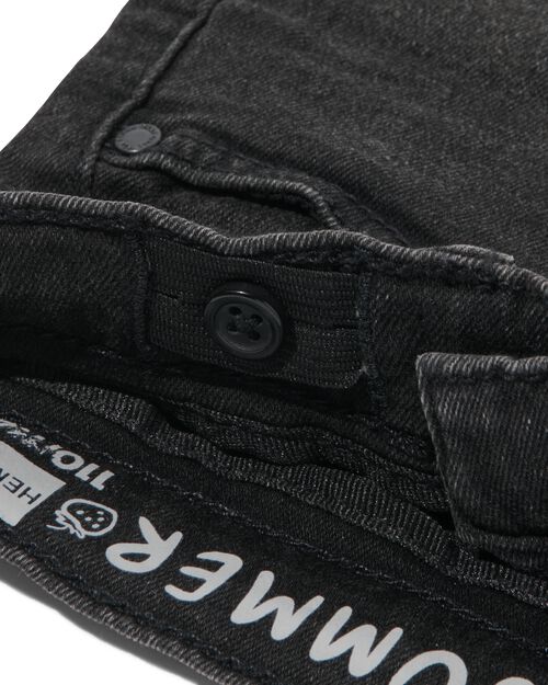 short enfant denim noir