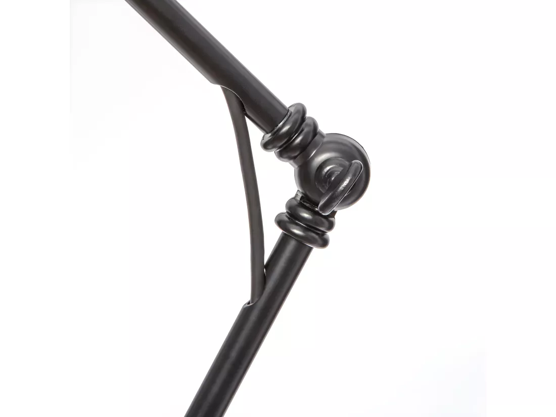 Lampe en métal Noir réglable en hauteur H 62 cm