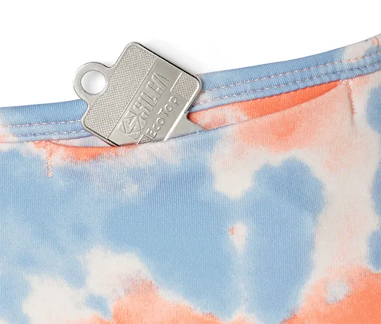 7/8-Sporttight, orange-blau