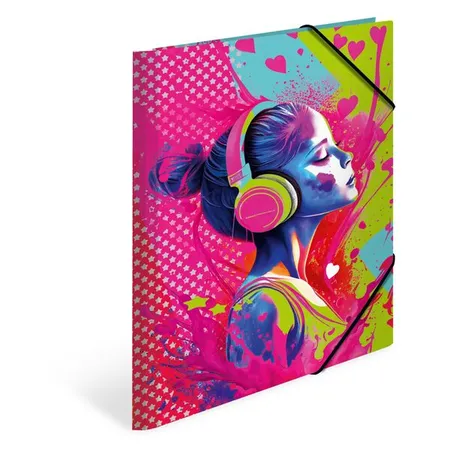 HERMA Sammelmappe Karton Music Girl A4