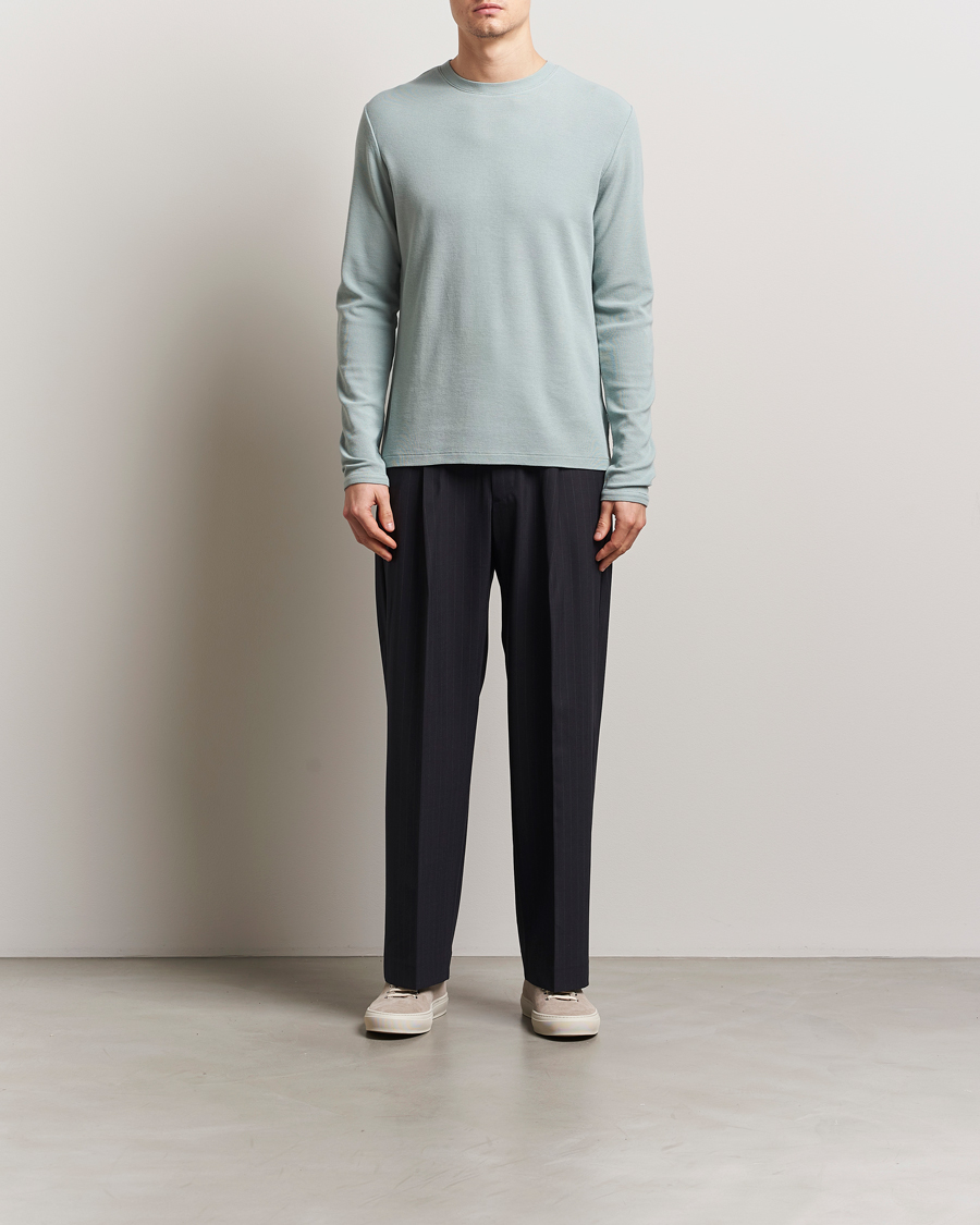 NN07 Clive Knitted Sweater Steely Blue