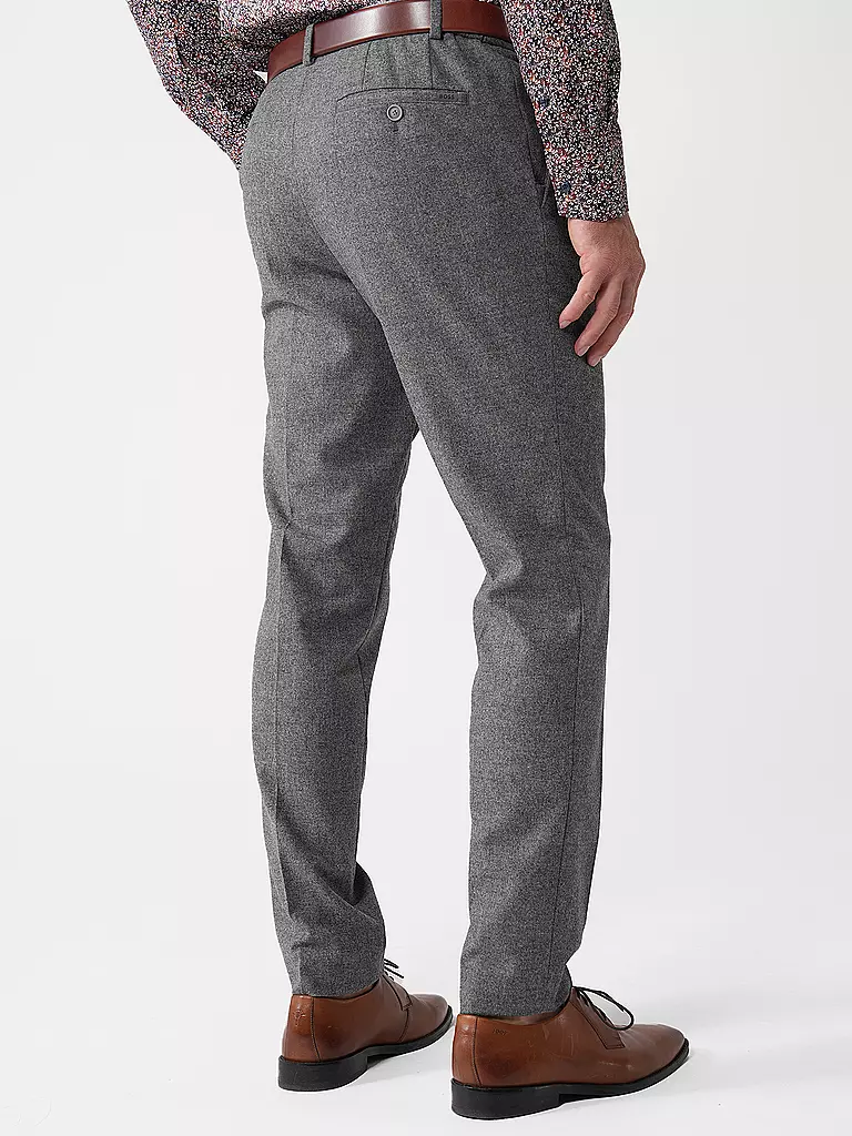 BOSS Flanellhose  grau