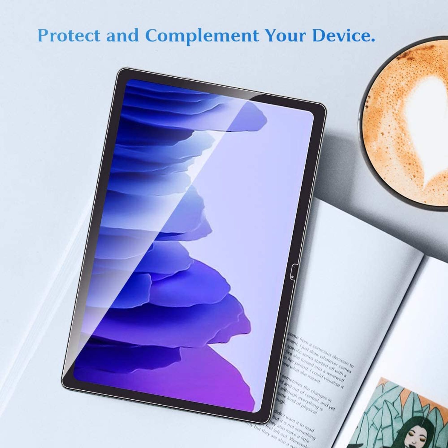 Samsung Galaxy Tab A7 Panzerfolie Glas Schutzglas Hartglas Schutzfolie Display
