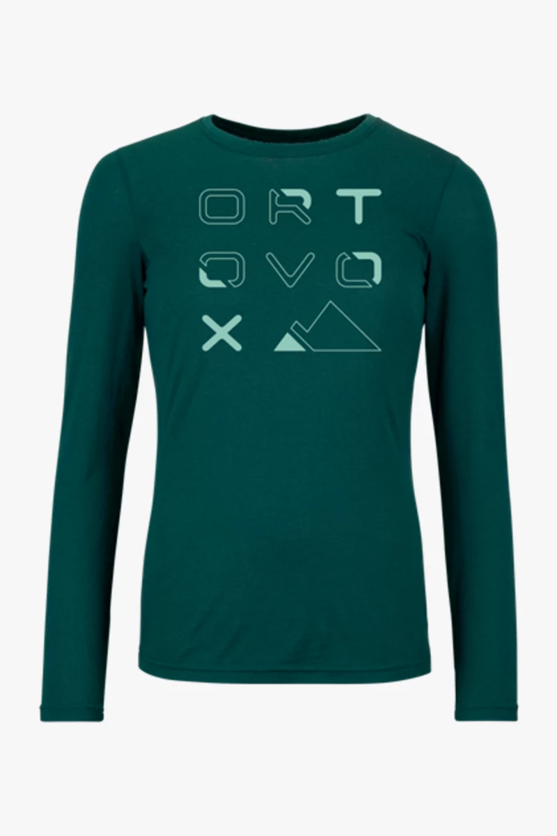 Ortovox 185 Merino Brand Outline LS Damen Longsleeve