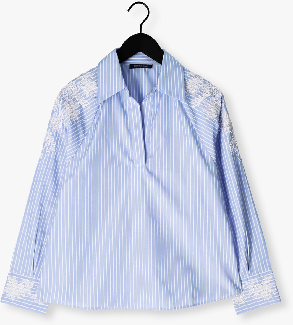 lichtblauwe bruuns bazaar blouses mesquitebbkaloe blouse