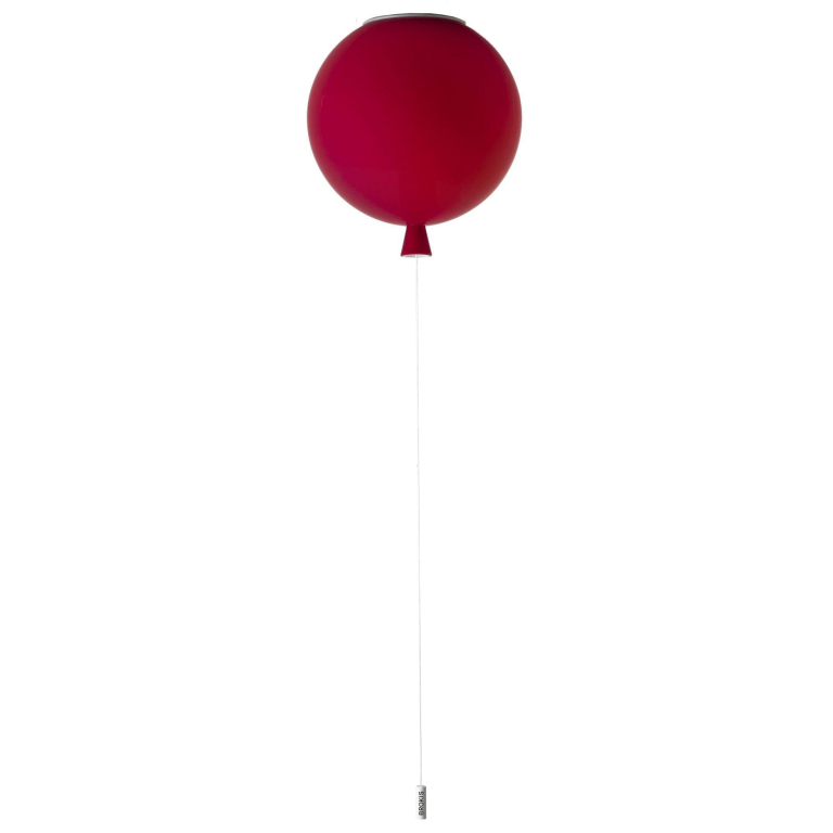 Brokis Memory plafondlamp Ø25 rood - geëtst - wit