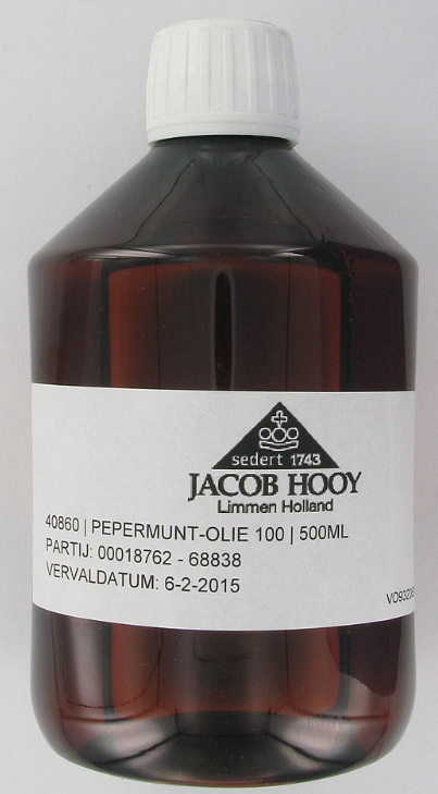 Jacob Hooy Pepermuntolie 500ml