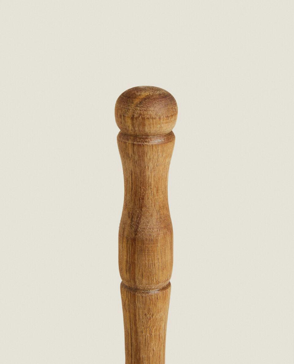 SUPORTE PARA ROLOS DE MADEIRA DE ACÁCIA
