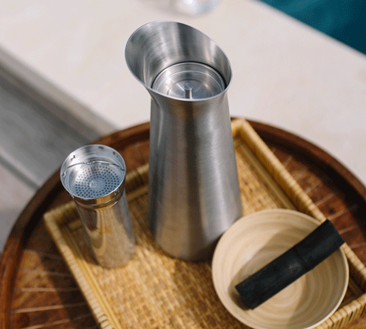 Pichet isotherme + filtre à thé Inox 1L - QWETCH