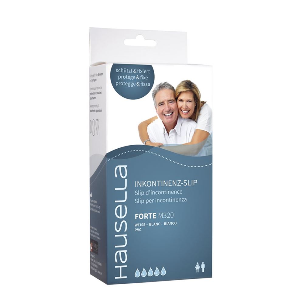 HAUSELLA Inkontinenz-Slip Forte M320 M unisex weiss aus PVC 1 Stk