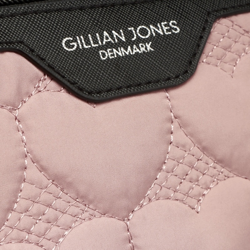 Gillian Jones Urban Travel Makeup Bag - Quilted Heart 10065