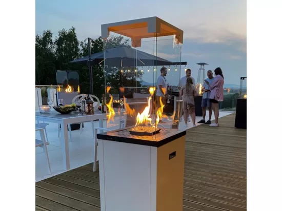 CHAUFFAGE EXTÉRIEUR GAZ PATIO LIGHT BLANC