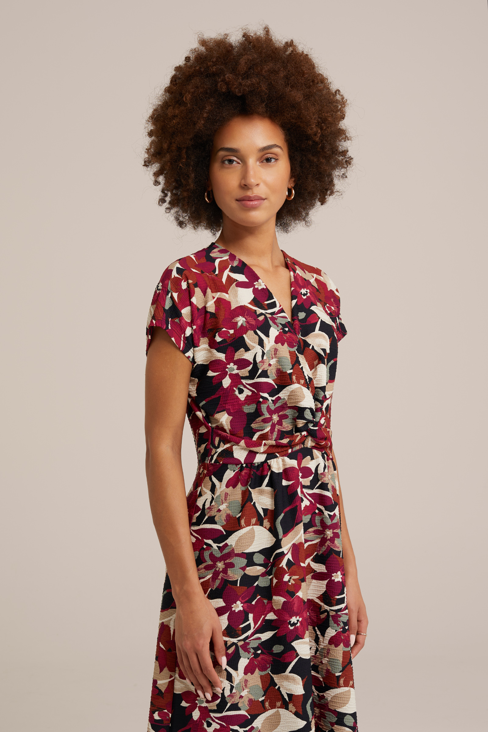 jurk met dessin WE Fashion Multikleur