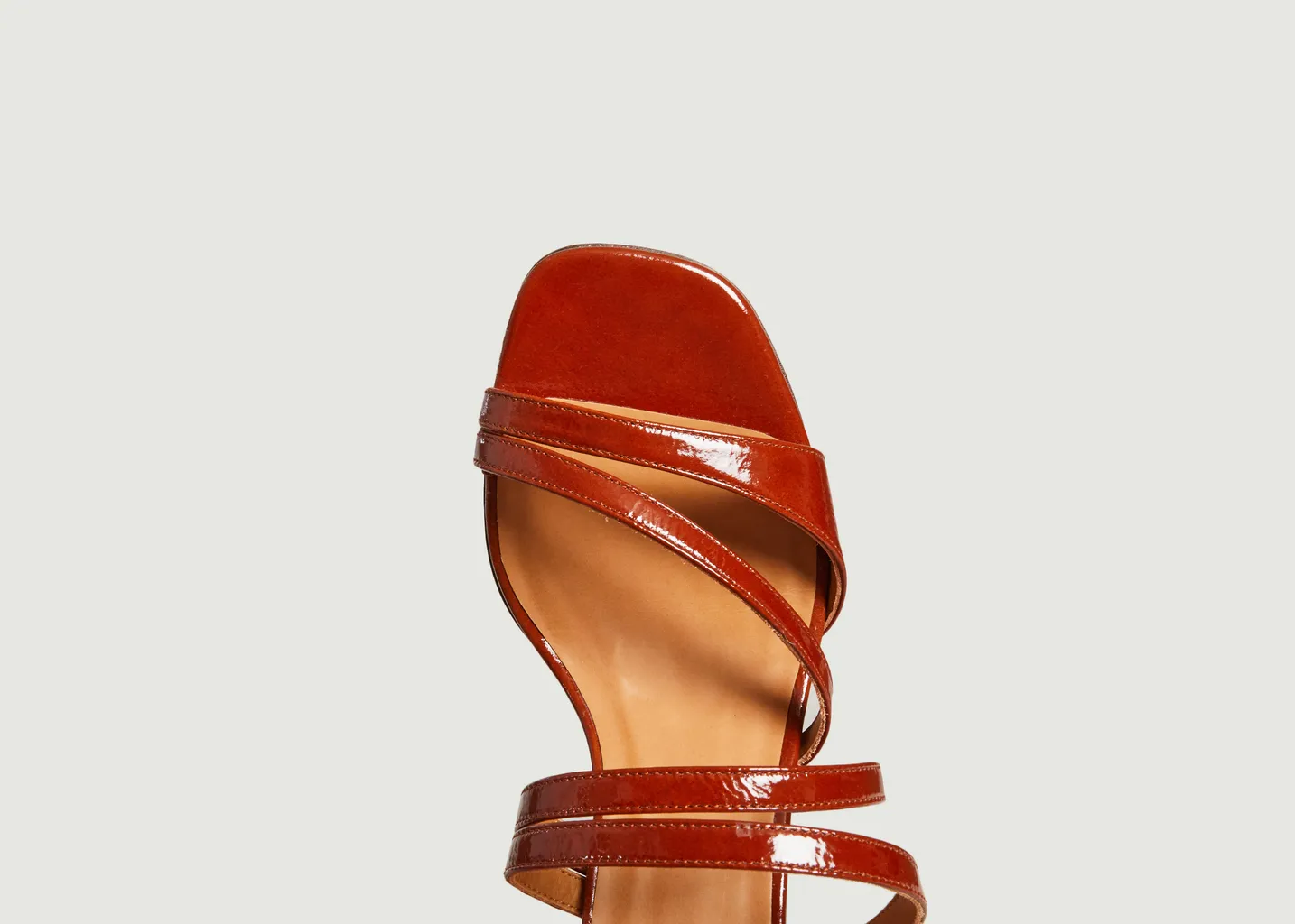 Sandales cuir vernis N°653 Rivecour