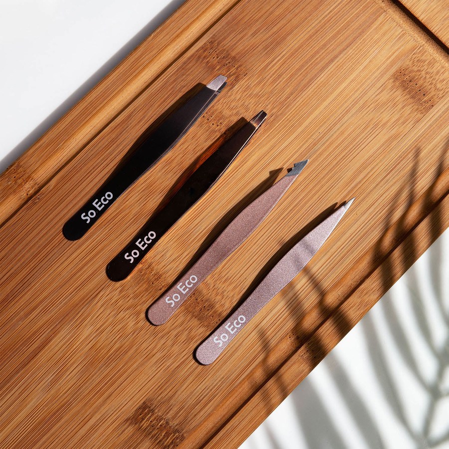 So Eco Rose Gold Tweezer Set