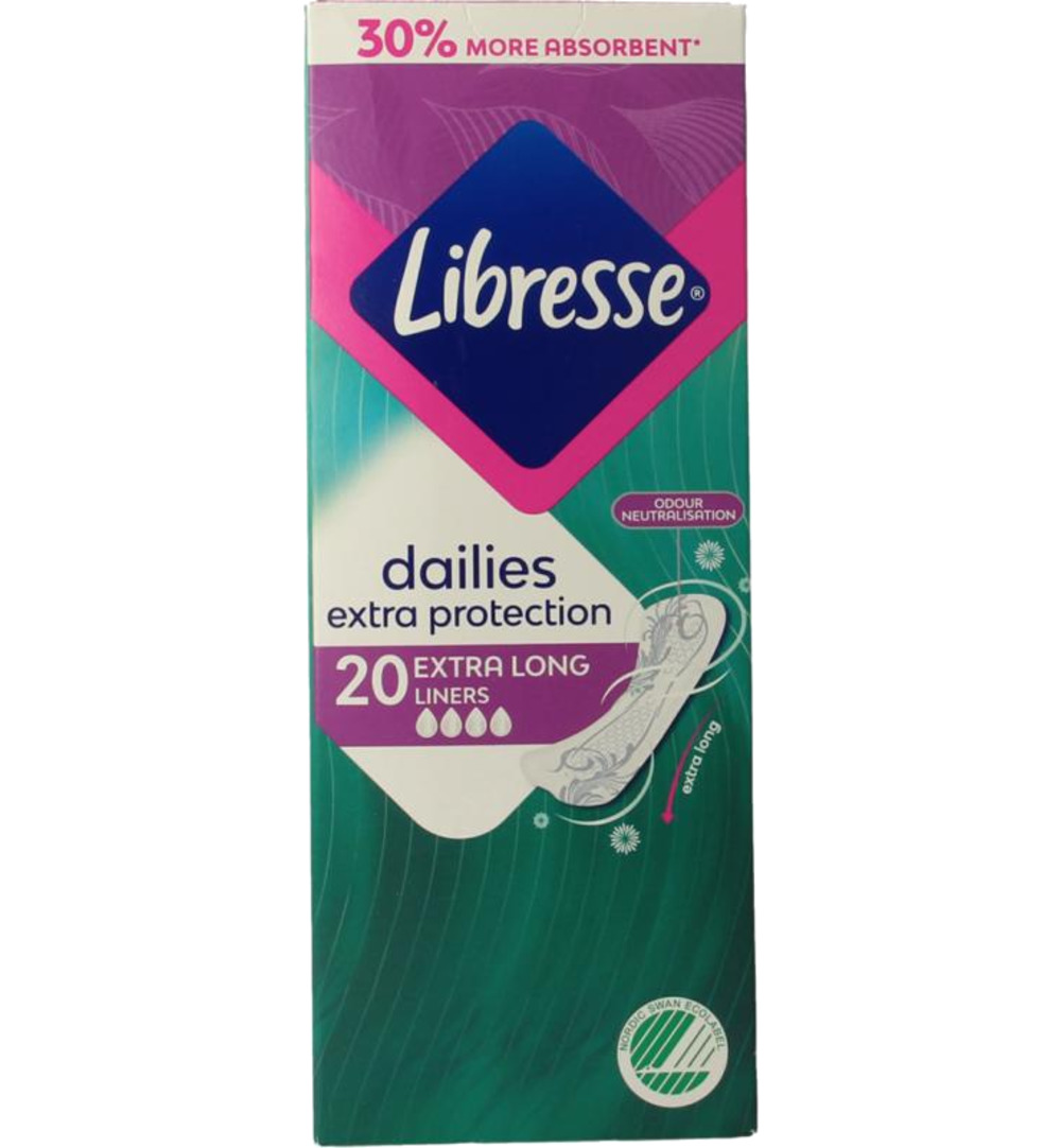Libresse Inlegkruisjes extra protect XL (20 stuks)