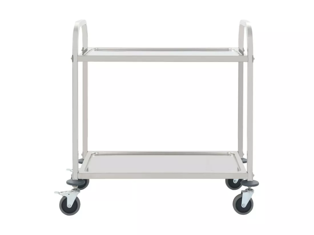 Chariot de cuisine à 2 niveaux 107x55x90 Acier inoxydable