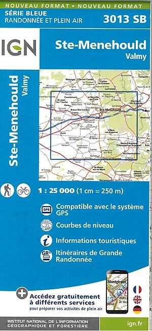 IGN - 3013 SB STE MENEHOULD 1 25 000