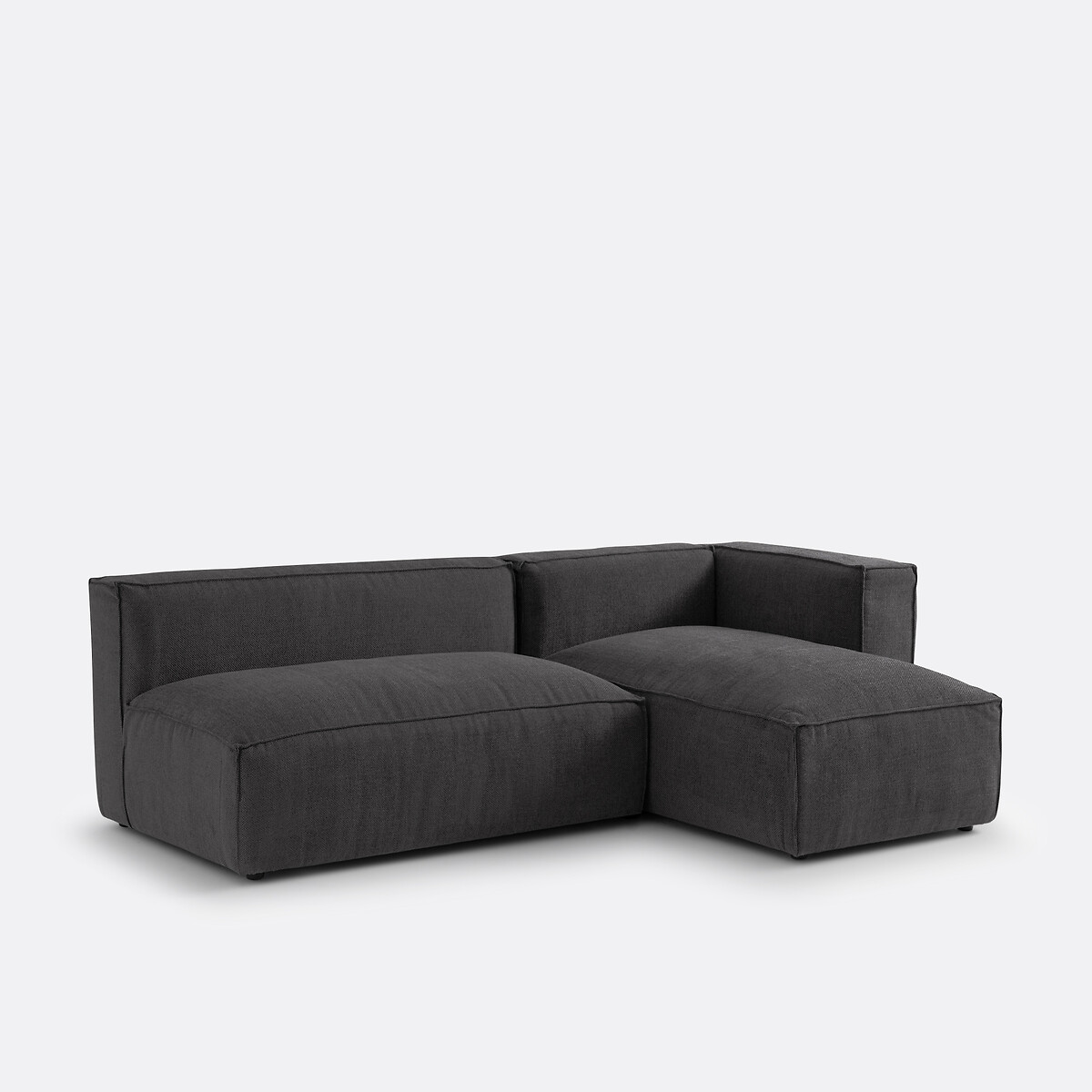 LA REDOUTE INTERIEURS<br>Sofá modular de 2 lugares em tecido texturizado, Seven