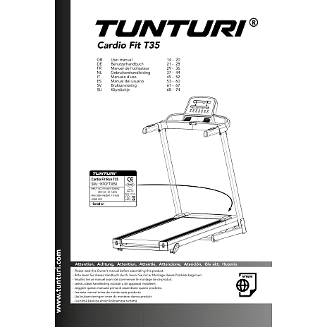 Tunturi Cardio Fit T35 løbebånd