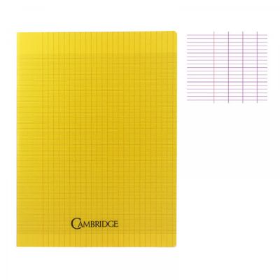 Cambridge - Cahier polypro 24 x 32 cm - 96 pages - grands carreaux (Seyes) - disponible dans différentes couleurs