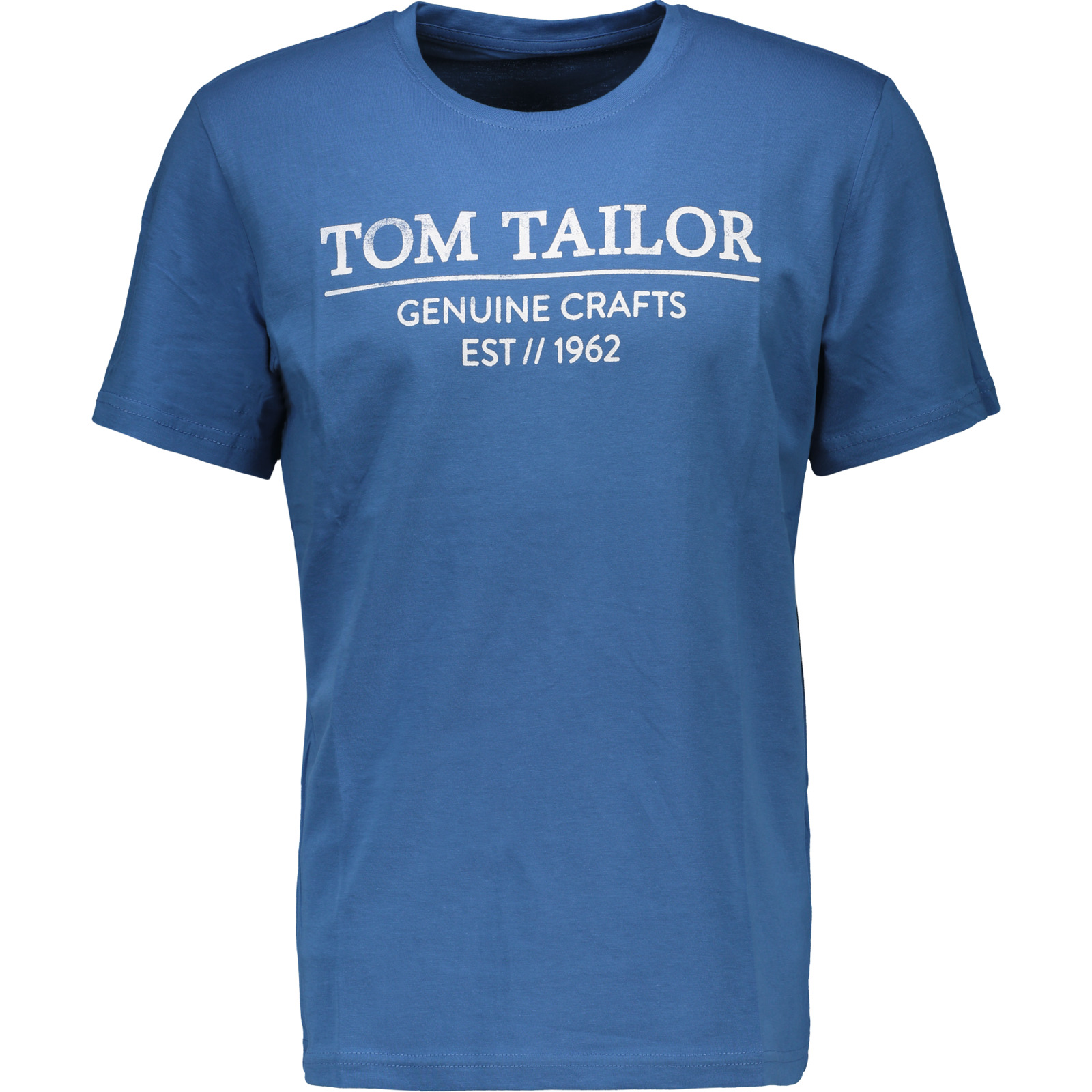 Tom Tailor Herren-Shirt Logo Tee M, mittelblau