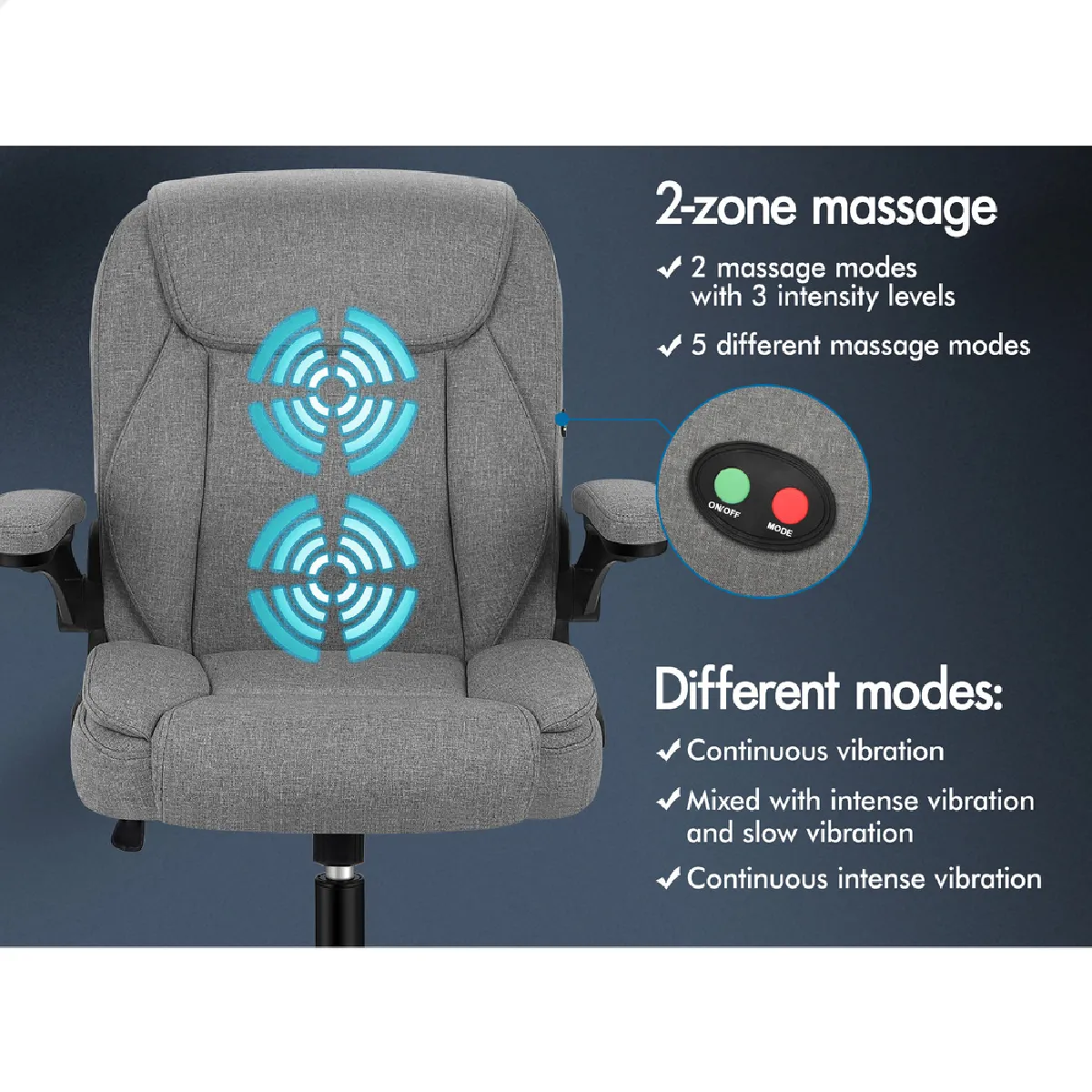 Alfordson Chaise de Bureau Massage