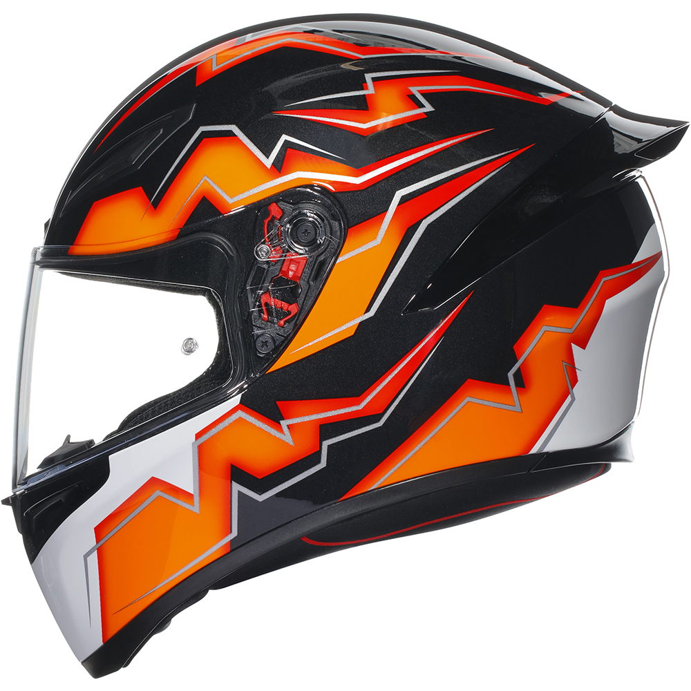 AGV - Casque K1 S Kripton Noir / Orange / Blanc