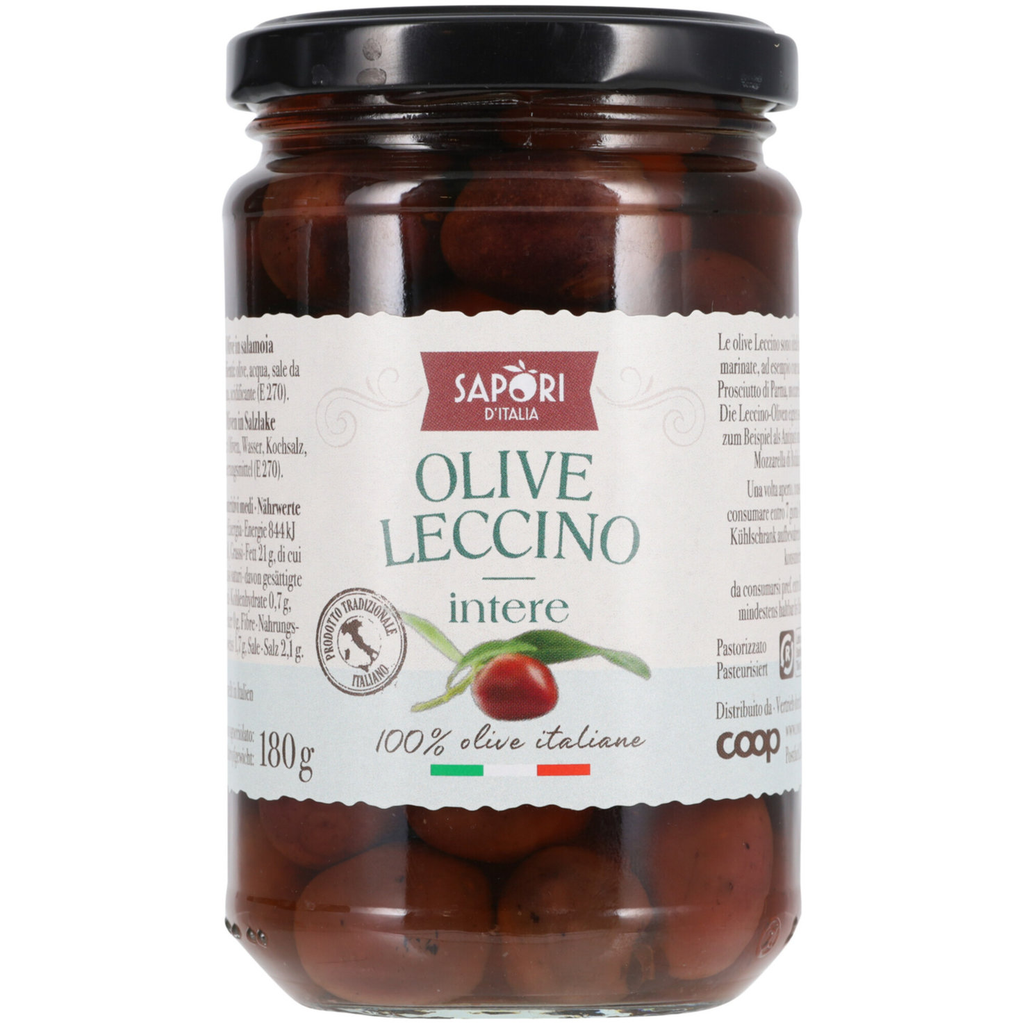 Sapori d'Italia Olive Leccino intere