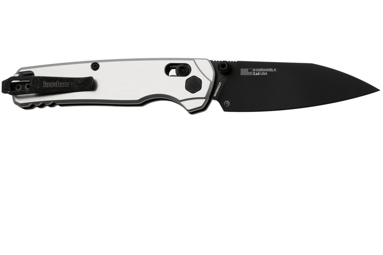 Kershaw Bel Air 6105RAWBLK, Black CPM MagnaCut, Raw Grey Aluminum zakmes