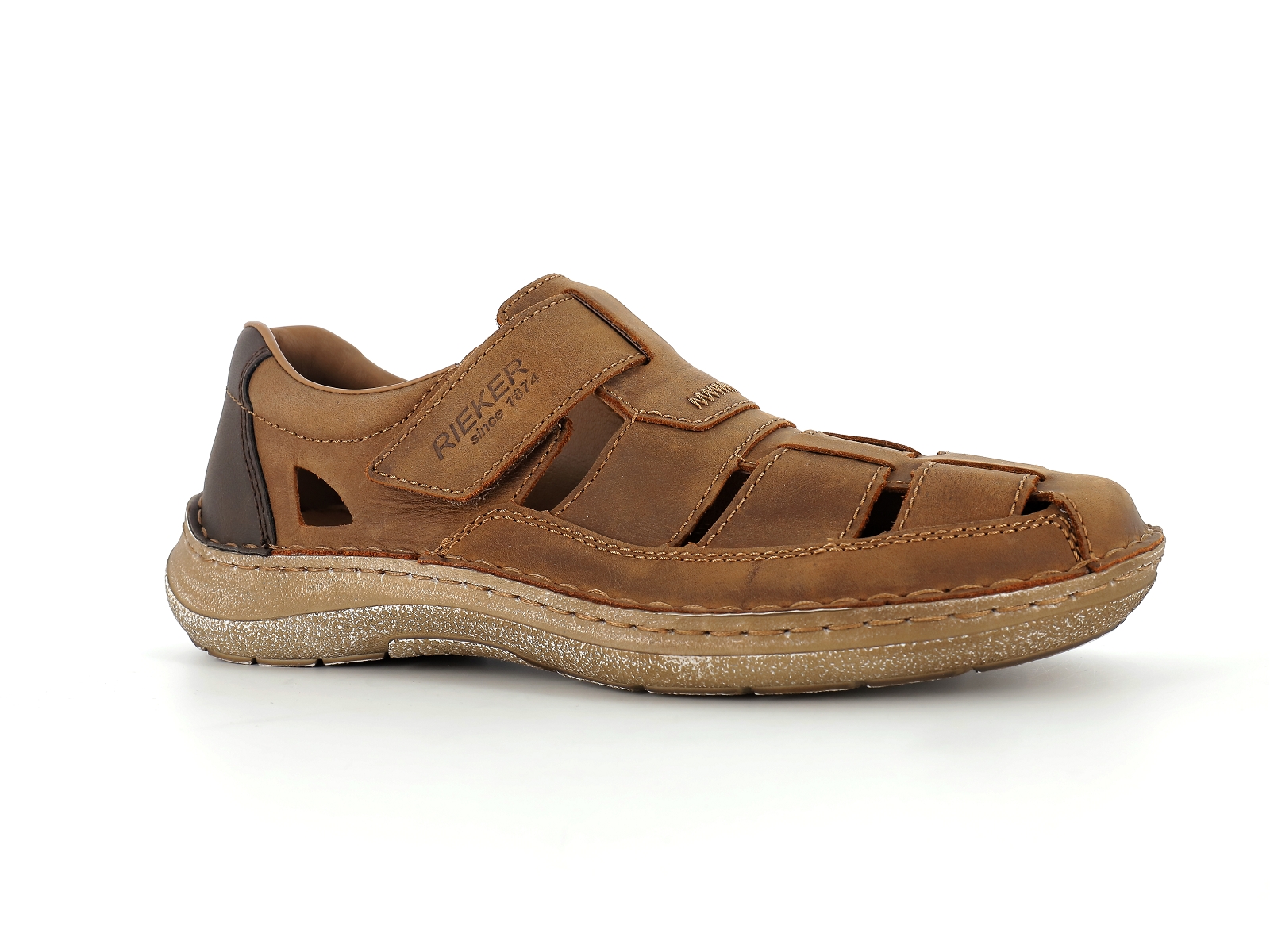 Rieker-03078 Cuir Marron Moyen