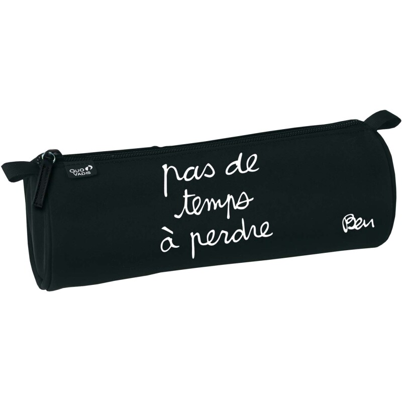 Quo Vadis - Trousse scolaire - Ronde - Ben - 23x8x8 cm - Toile (polyester) - 1 compartiment(s) -  par 8