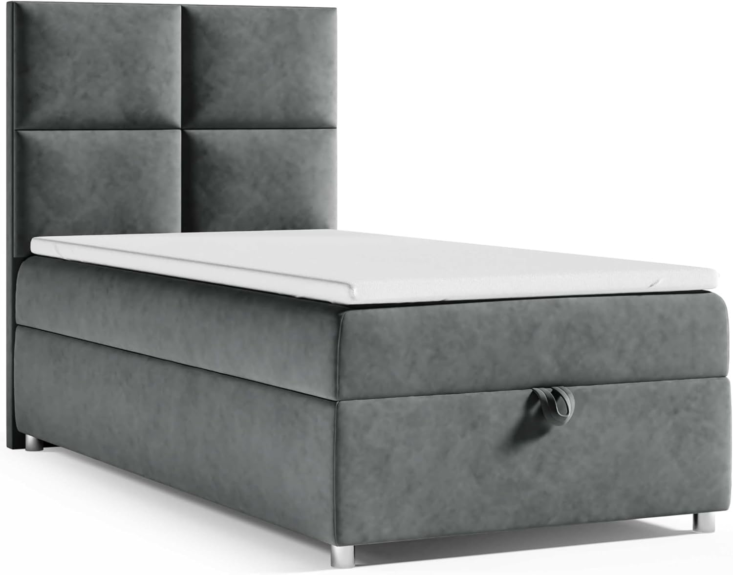 Trinity K2 Boxspringbett Single Bonellfederkern | Boxspringbett mit Matratze und Topper | Einzelbett | Polsterbett - Lieferung an die Bordsteinkante
