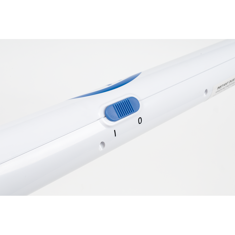 (42-95cm) Instant Duster Pro Elektrischer Staubwedel Ausziehbarer Teleskop Reiniger inkl. 2 Aufsätze (VHGVACIND0392) - Blau / Weiss