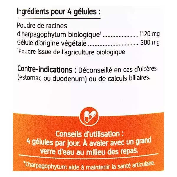 Nat & Form Harpagophytum Orgânico Ecológico 200 cápsulas