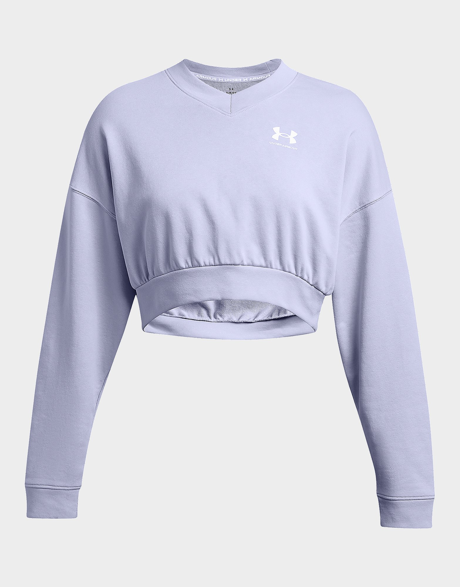 Under Armour Long-Sleeves UA Rival Terry OS Crop Crw