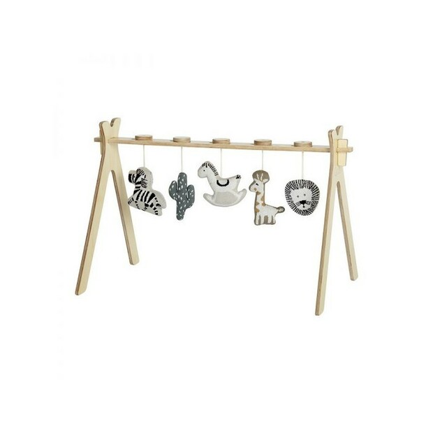 Arche d'activité avec 5 jouets tricot suspendus TIPI - QUAX