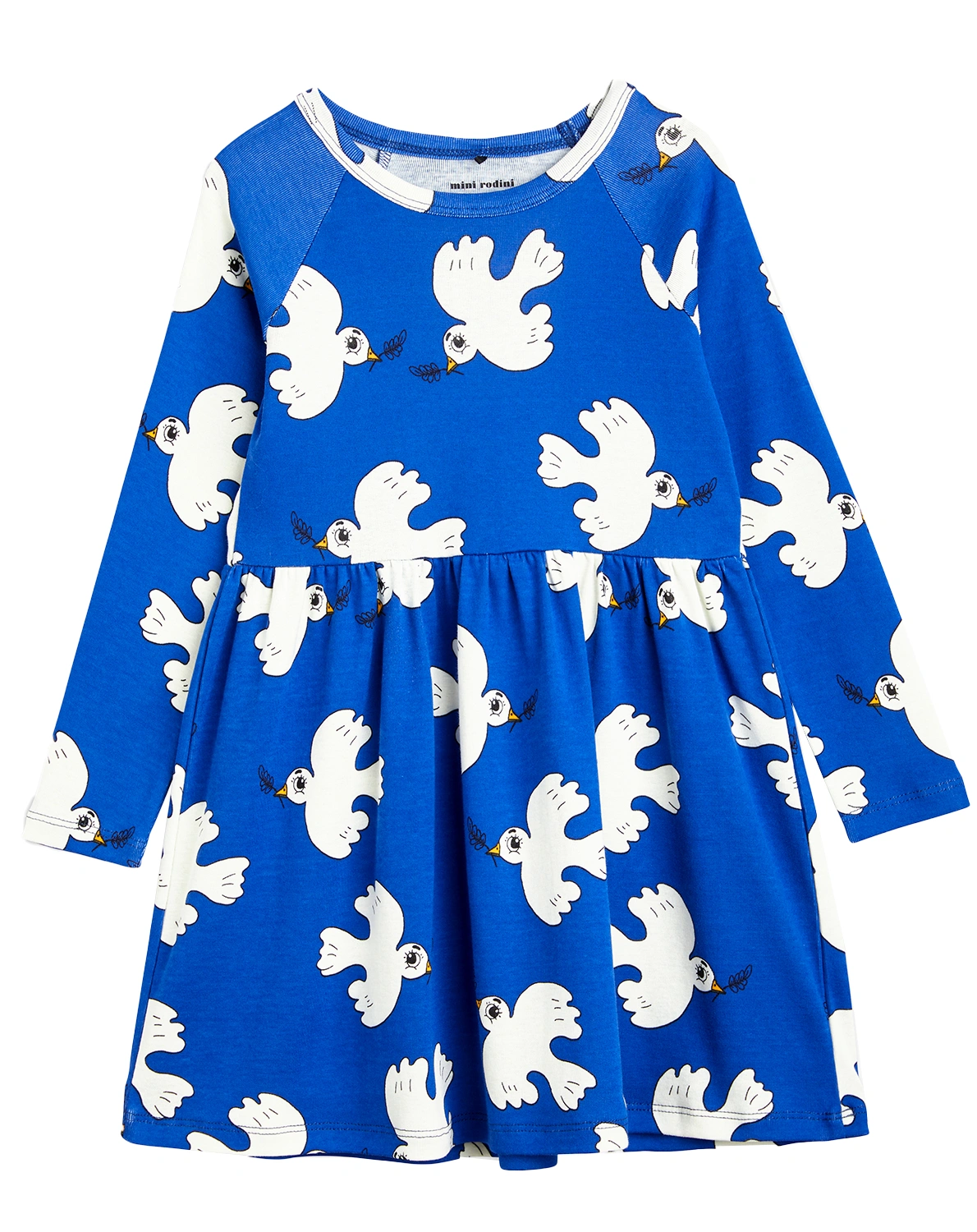 Langarmkleid PEACE DOVE AOP in blue