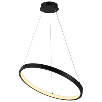 KARWEI hanglamp June 3-step dim zwart 25W Ø57,5cm