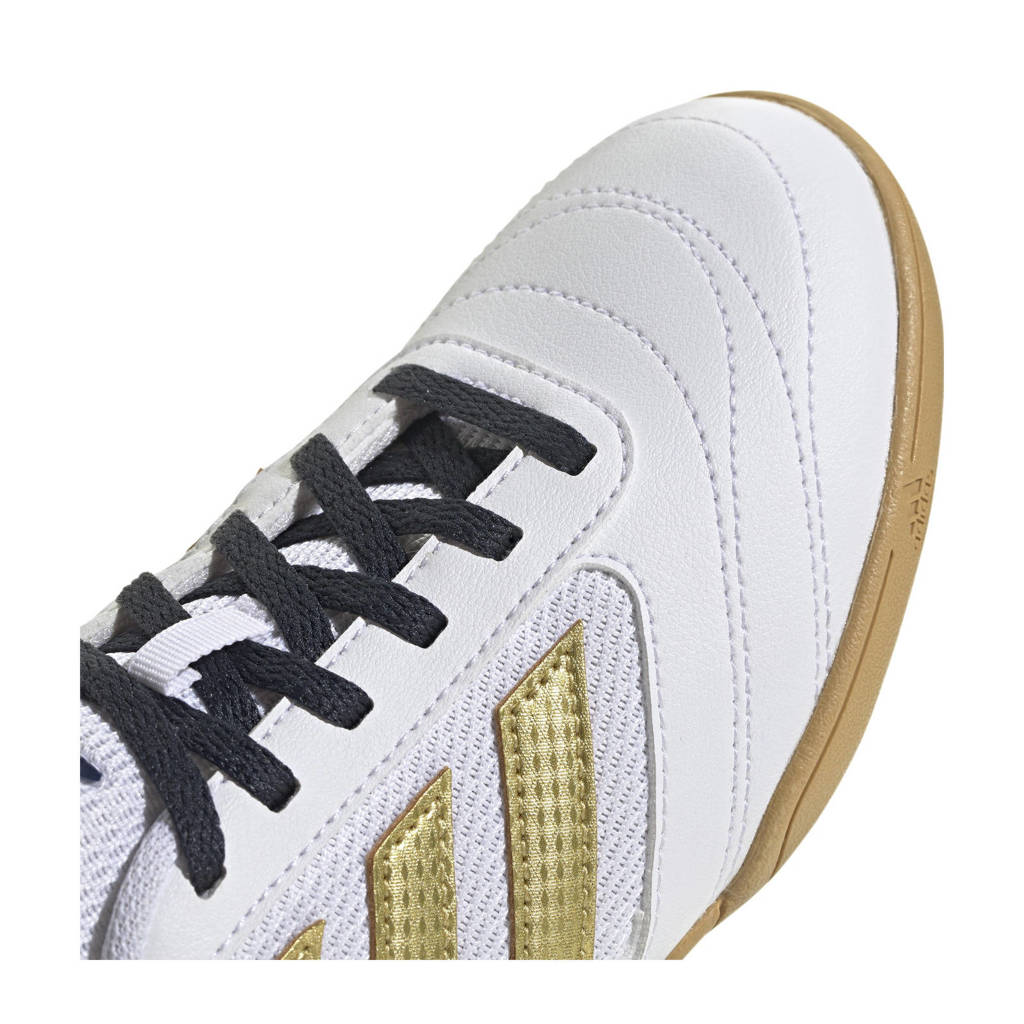 adidas Super Salajunior zaalvoetbalschoenen wit/goud metallic/zwart
